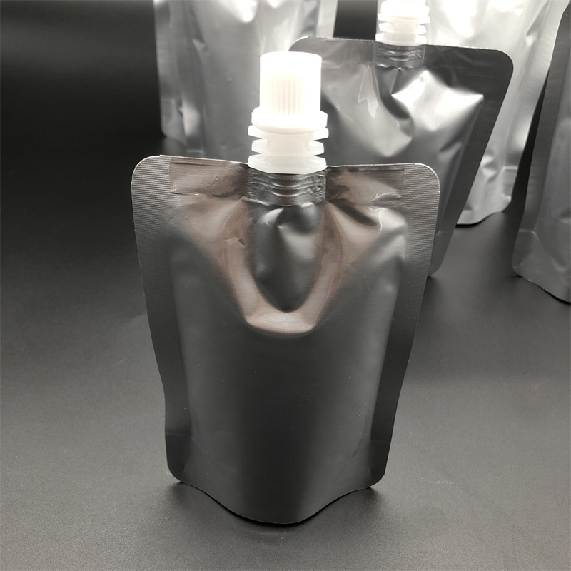 Aluminum Foil Liquid Package Nozzle Bag Light-proof Juice Beverage Milk Sealed Stand Up Storage Reusable Pouch Aluminum foil bag