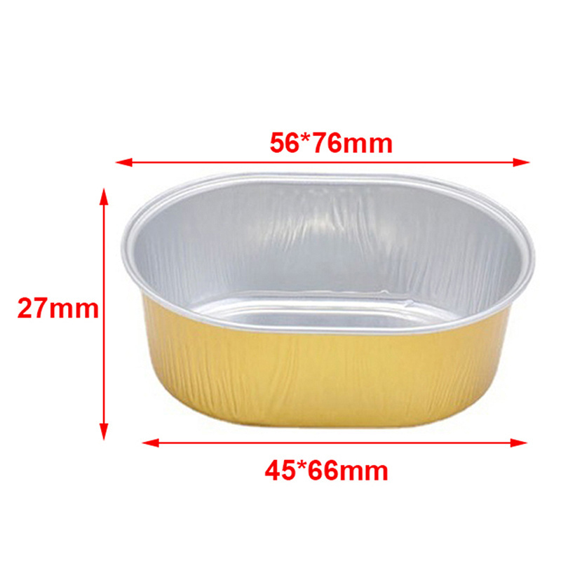 Disposable Aluminium Foil Baking Cups Heat Resistant Cupcake Liner Molds Baking Pan Tray Dessert Cake Box With Lid Pastry Tools