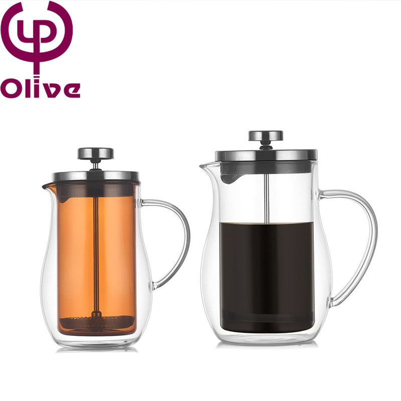 Double-layer French press other coffee makers portable coffee makers appliance household filter sharing pot