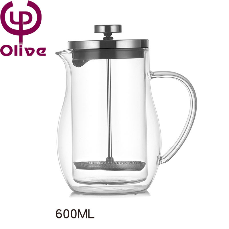 Double-layer French press other coffee makers portable coffee makers appliance household filter sharing pot