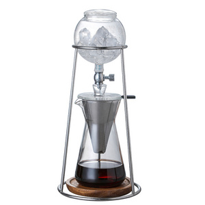 Factory Wholesale coffee cup making machine k cup coffee maker Glass Cold Brew Ice Drip Coffee Maker Set