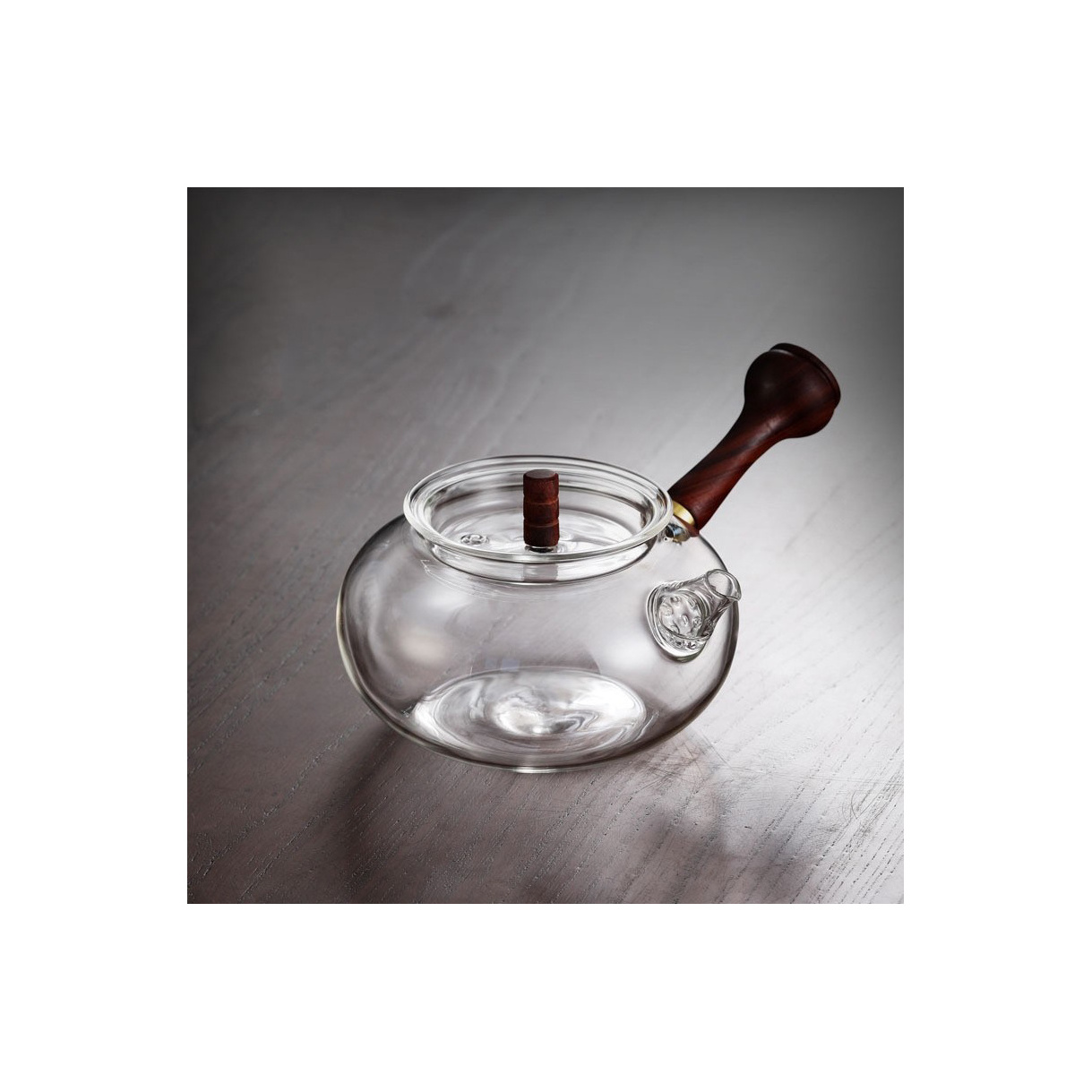 High borosilicate glass boiling kettle brewing tea kettle electric pottery stove boiling kettle side wood handle pot