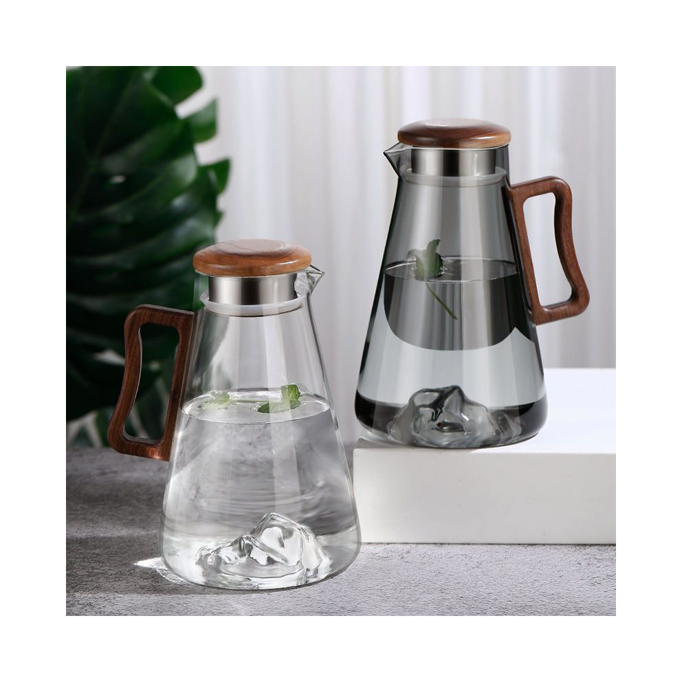 Boiling water kettle pta type hot water kettle glass high temperature resistant cold bubble juice water tea cup set