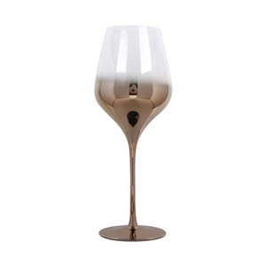 Gift gold and silver plated red wine glass high-grade light luxury crystal champagne glass Europe style Goblet