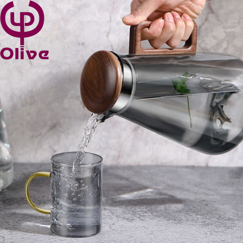 Boiling water kettle pta type hot water kettle glass high temperature resistant cold bubble juice water tea cup set