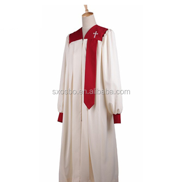 Wholesale Custom White Clergy Robes Church Choir Robes