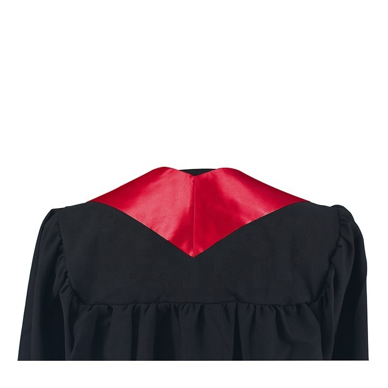 Hot Sell  Red  Plain  Graduation Stole  and graduation sash