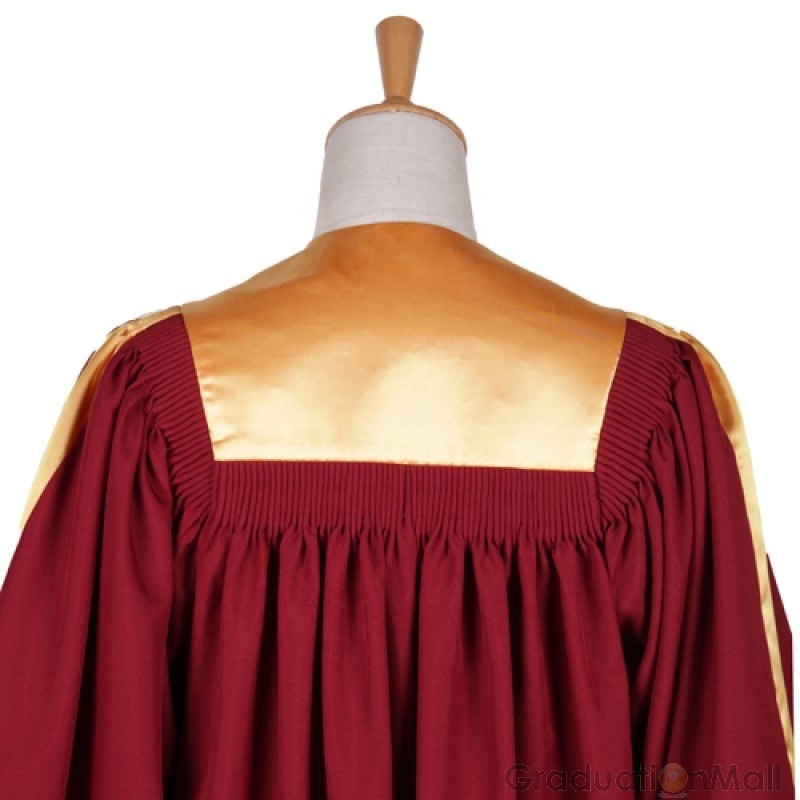 wholesale hotsale high quality maroon clergy robes /choir robe/ church gown