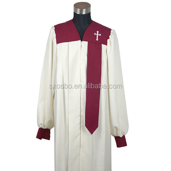 Wholesale Custom White Clergy Robes Church Choir Robes