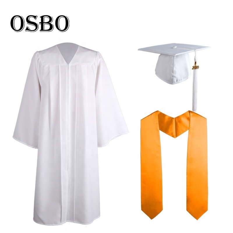 2021  Colorful  Wholesale Cheap Unisex  University Academic college graduation robe &cap  with  colorful stole