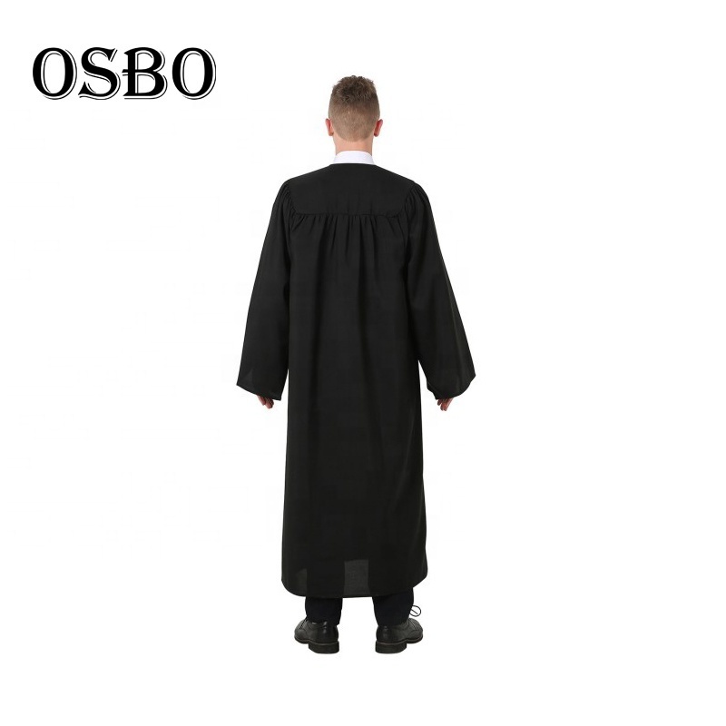 2022 hote Whosale  cheap black  adult academic  college   matte graduation cap gown for university