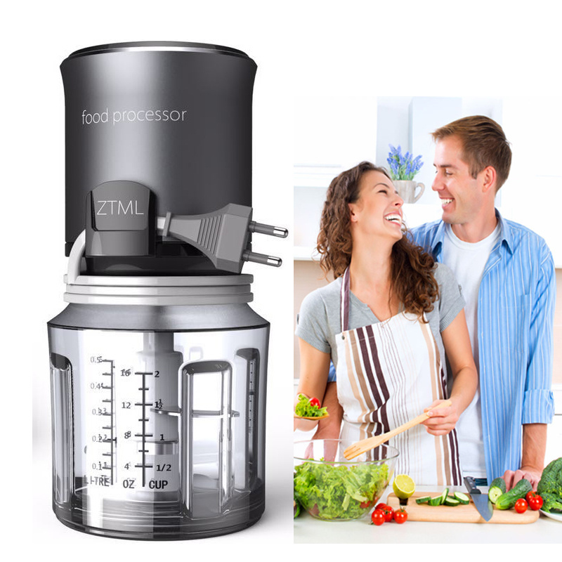 Sales Popular Multifunctional 500ML Electric Yam Pounder Meat Grinder Chopper Food Processor