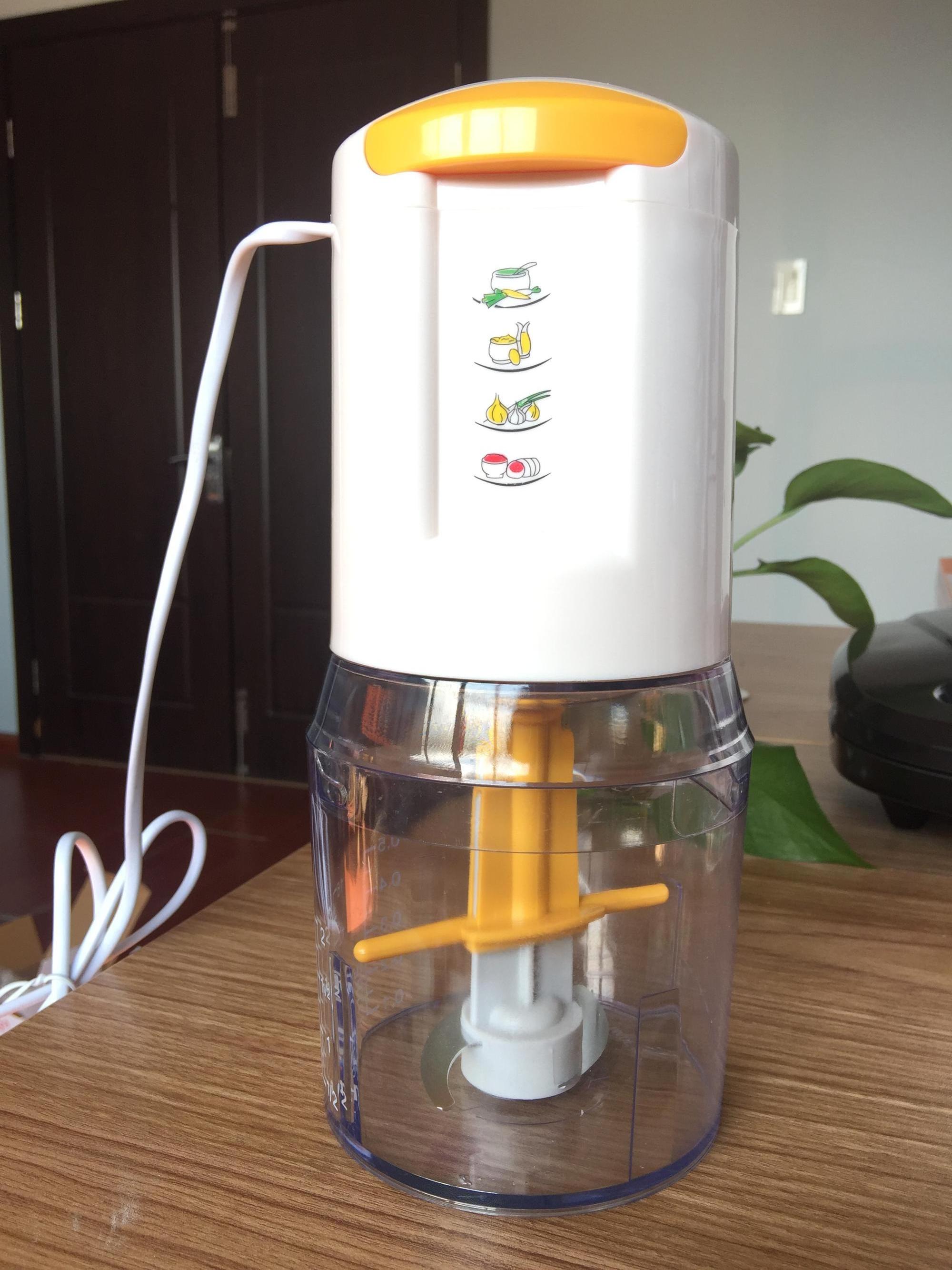 500ML electric food processor mini portable mixer meat  vegetable chopper 304 Stainless steel single blade