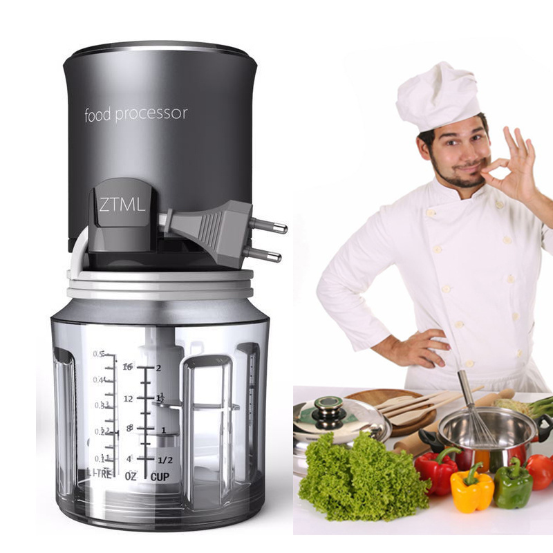 Sales Popular Multifunctional 500ML Electric Yam Pounder Meat Grinder Chopper Food Processor