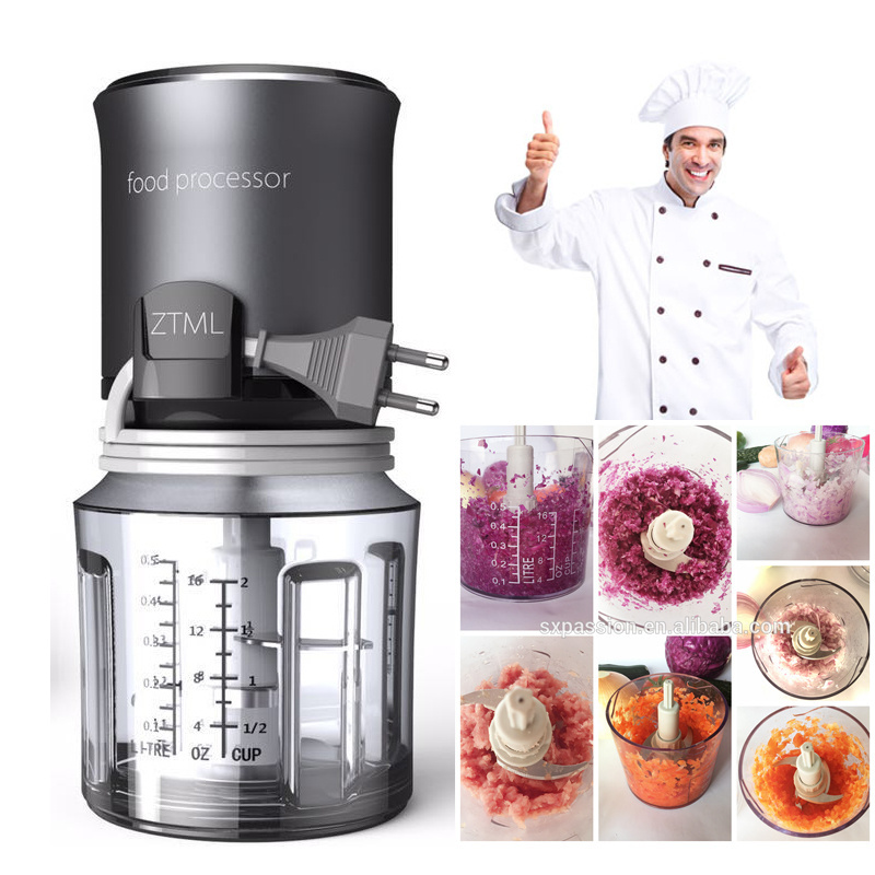 Sales Popular Multifunctional 500ML Electric Yam Pounder Meat Grinder Chopper Food Processor