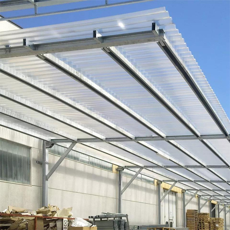 UV Protection Clear Corrugated Polycarbonate Roofing Sheets