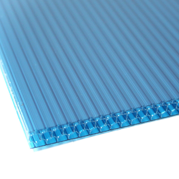 Polycarbonate Anti UV protected 6mm 8mm 10mm 12mm Sale Sunshine boards Waterproof Cheap Honeycomb Hollow Sheets