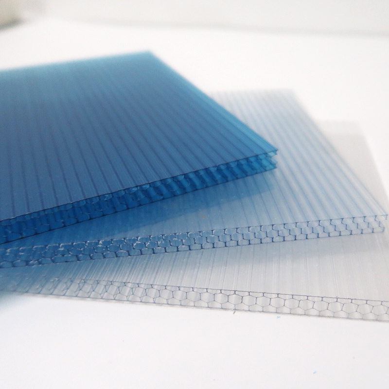 Polycarbonate Anti UV protected 6mm 8mm 10mm 12mm Sale Sunshine boards Waterproof Cheap Honeycomb Hollow Sheets