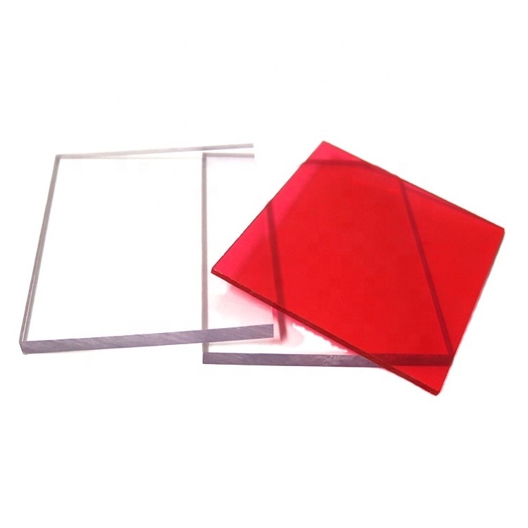 China Clear Transparent Scratch Resistant Hard Coated Solid Polycarbonate Panels PC Solid Sun Sheet