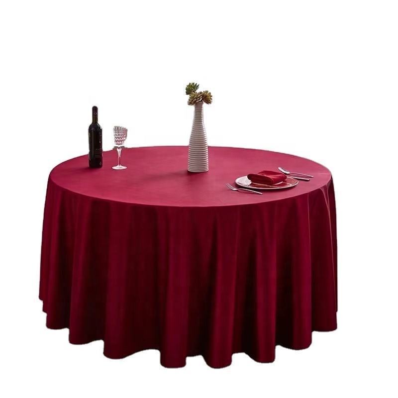 wholesales cheap polyester satin table cloth for wedding party and home