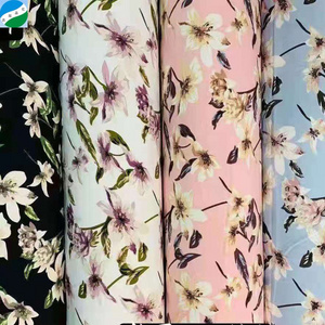 2021 good quality new arrival hot selling stock lot spandex moss crepe print fabric tissus imprime sale for Keqiao fabric