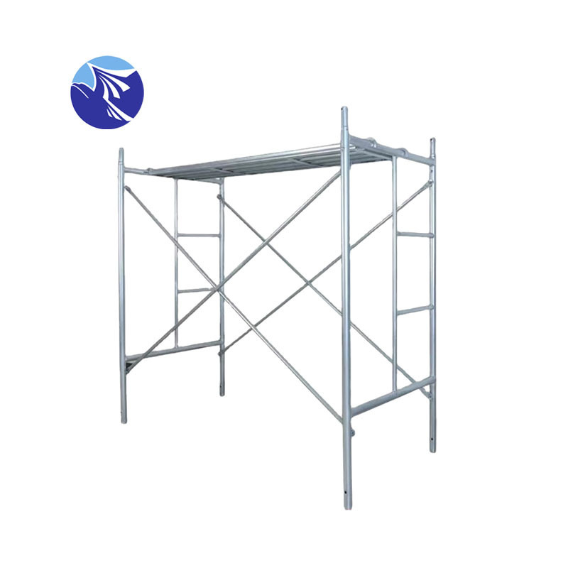 Steel Form Scaffold Ladder Scaffolding Mobile Construction Tubular Welded Walkthough Frame Adjustable Galvanized Scaffolding