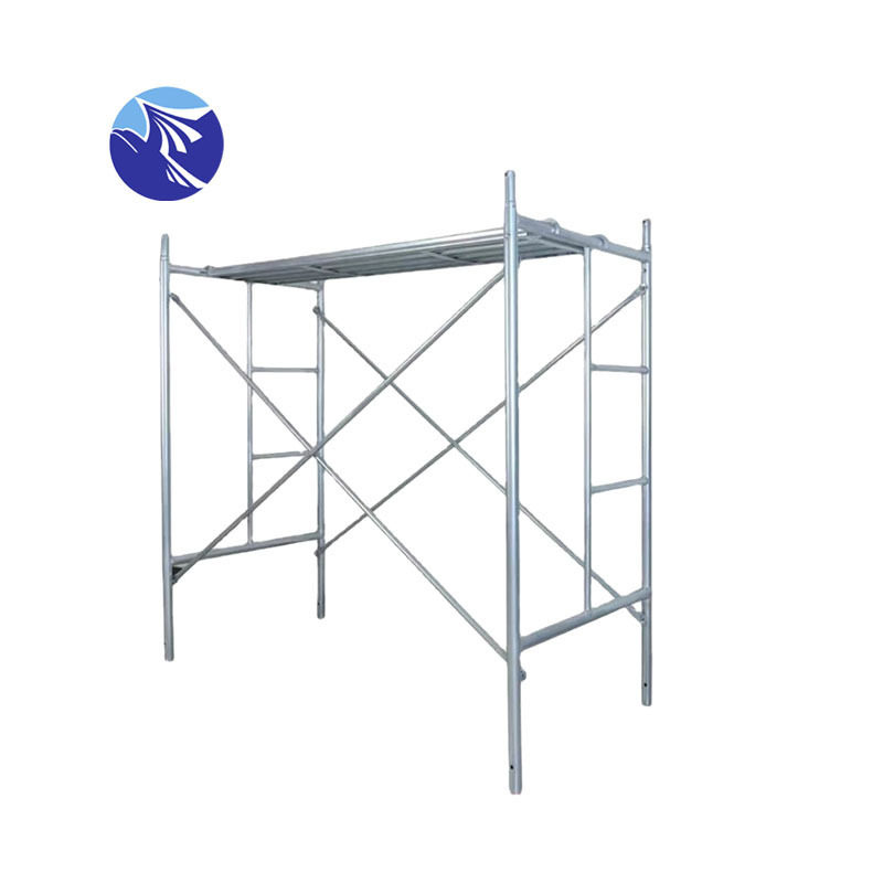 Steel Form Scaffold Ladder Scaffolding Mobile Construction Tubular Welded Walkthough Frame Adjustable Galvanized Scaffolding