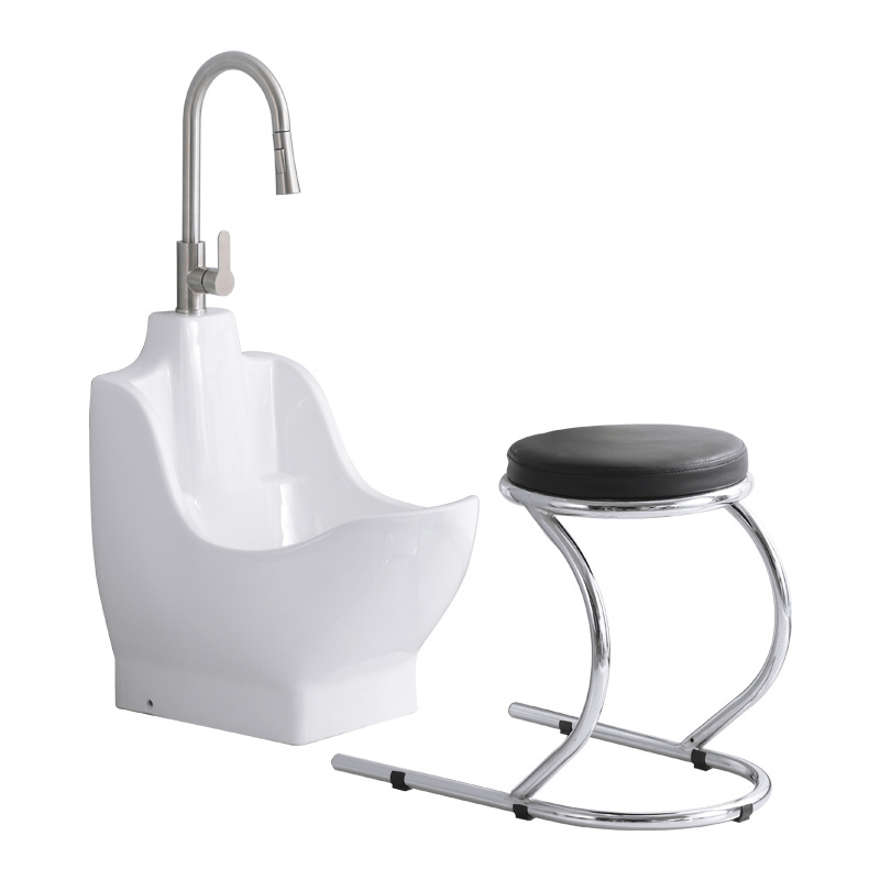 New Product Ceramic Muslim Estacion Wudu Ablucion Foot Wash Sink For Prayer