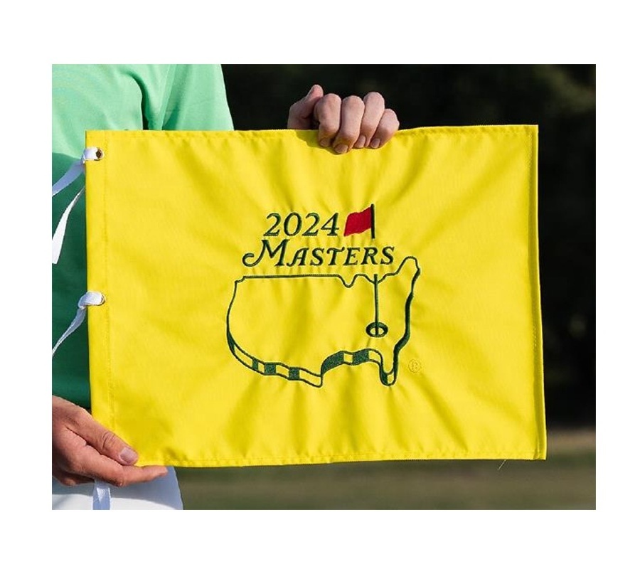 Custom Made 2024 Masters tournament Golf Flag all kinds of  embroidery golf hole flags PGA flag