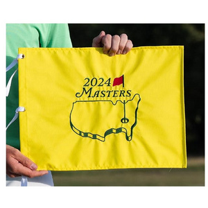 Custom Made 2024 Masters tournament Golf Flag all kinds of  embroidery golf hole flags PGA flag