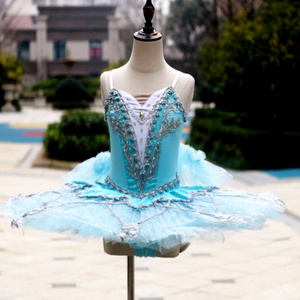 New Light blue spandex leotard design professional ballet tutu costumes tutus skirts for girls .New--50