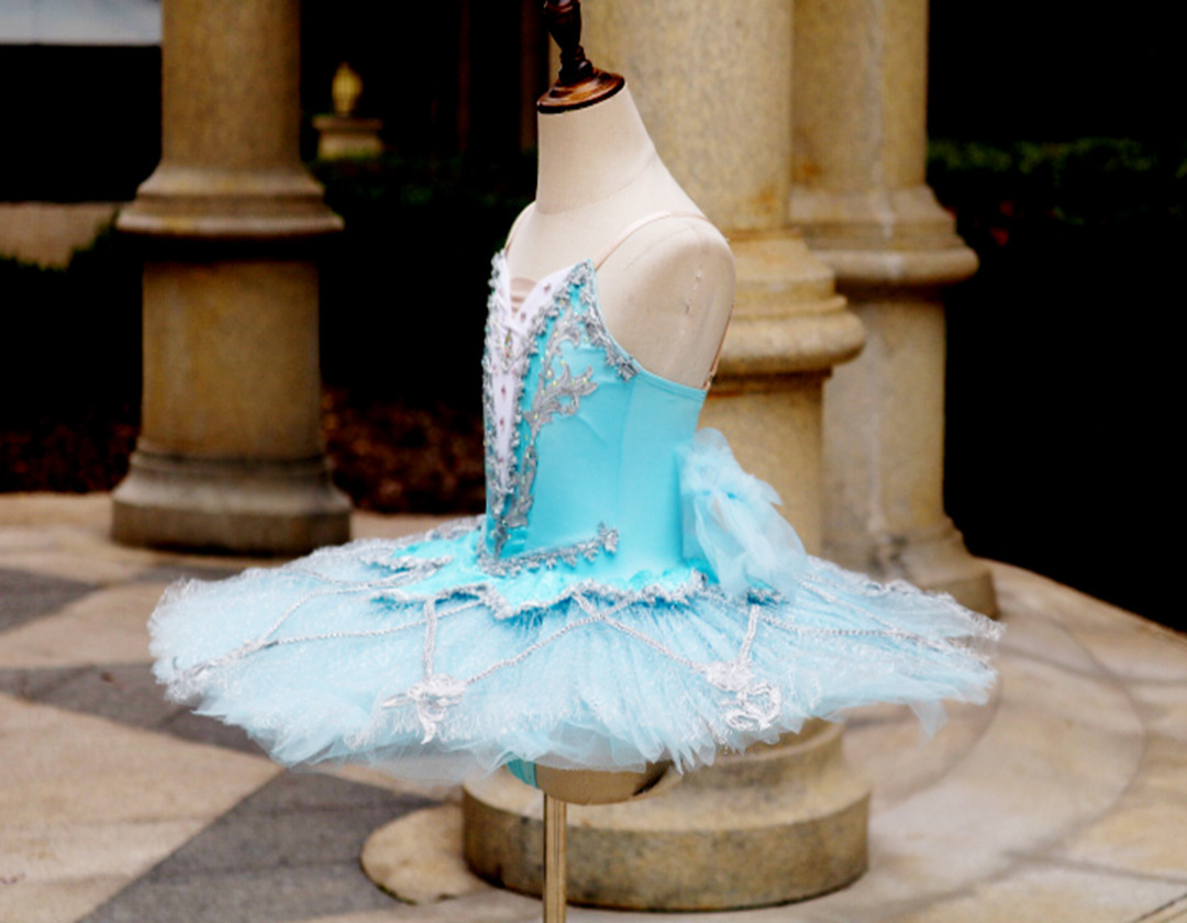 New Light blue spandex leotard design professional ballet tutu costumes tutus skirts for girls .New--50