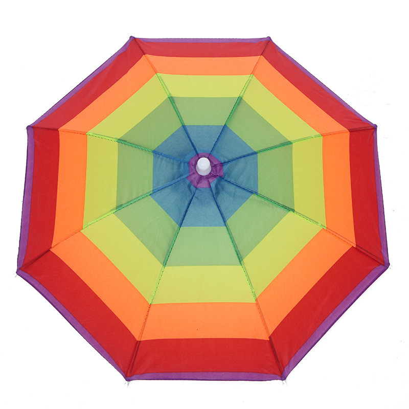 CHUVABAND Outdoor Umbrella Hat Novelty Foldable Sun&Rainy Day Hands Free Folding&Waterproof Multicolor Hat Umbrella  QY210005