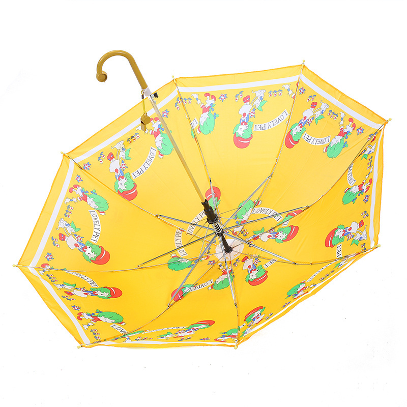 CHUVABAND 17 Inch 8 Ribs 45cm Long Handle Cartoon Printed Umbrellas Kids Children's Rain Umbrella Sunscreen Umbrellas For Boy Gi