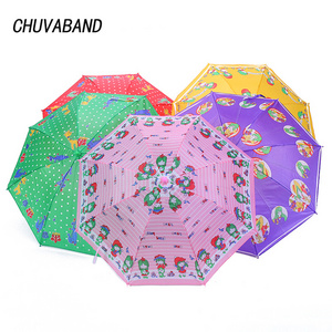 CHUVABAND 17 Inch 8 Ribs 45cm Long Handle Cartoon Printed Umbrellas Kids Children's Rain Umbrella Sunscreen Umbrellas For Boy Gi