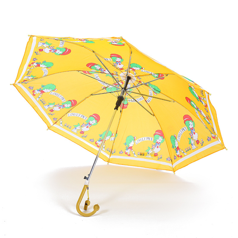 CHUVABAND 17 Inch 8 Ribs 45cm Long Handle Cartoon Printed Umbrellas Kids Children's Rain Umbrella Sunscreen Umbrellas For Boy Gi