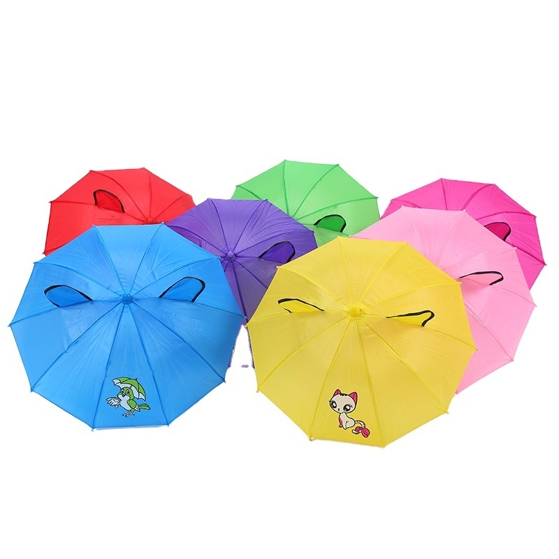 CHUVABAND 11 Inch 10K 30cm Multicolor Unisex Baby Cover Parasol For Sun Rain Protection UV Rays 3D Cartoon kid Umbrella