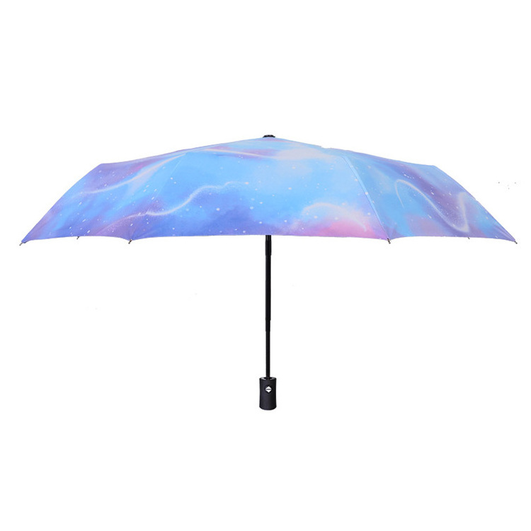 CHUVABAND Fashion Plant Pattern Umbrella For Women Girl UV Rainproof Folding Automatic Umbrella Parasol Rain Sun Umbrellas