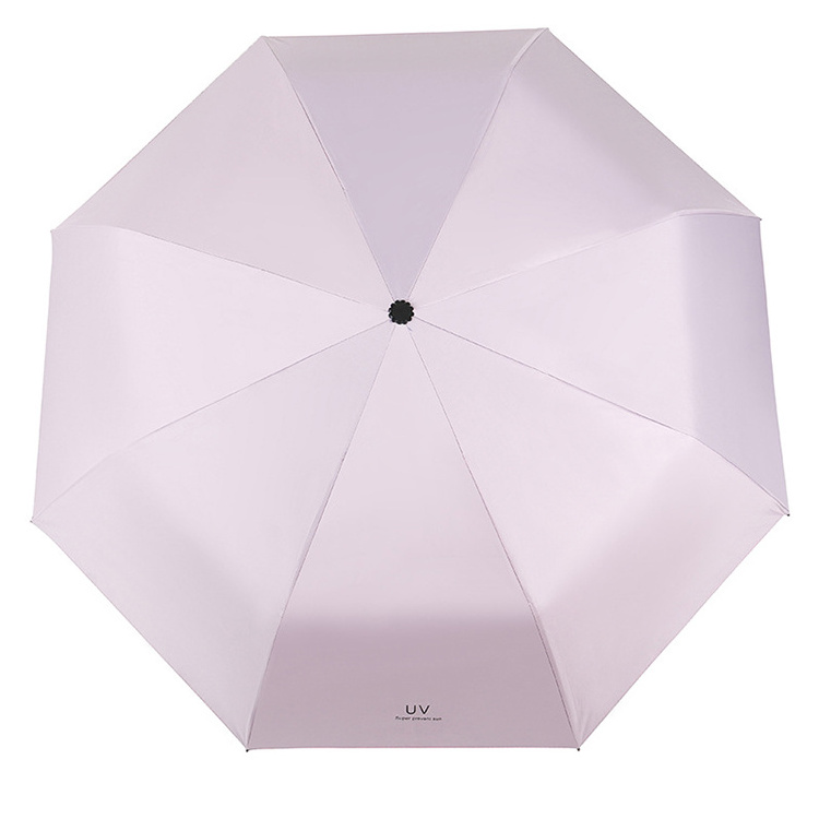 CHUVABAND 21 Inch 8 Bone Sunscreen Anti UV Umbrella Version Of The Forest 3 Fold Umbrella Sun Rain Dual-use Business Umbrellas