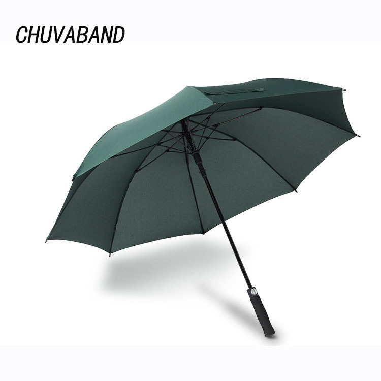 CHUVABAND 27 Inch Wholesale 8 K 190T Pongee Windproof Straight Umbrella RainPromotion Advertising Umbrella With Custom Logo