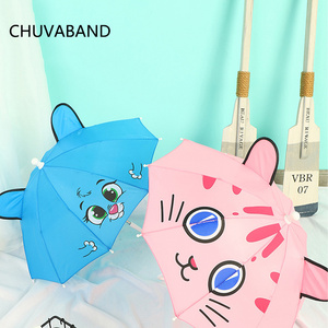 CHUVABAND 12 Inch 10k Children's Creative 3D Cartoon Diy Characters Long Handle Security Umbrella