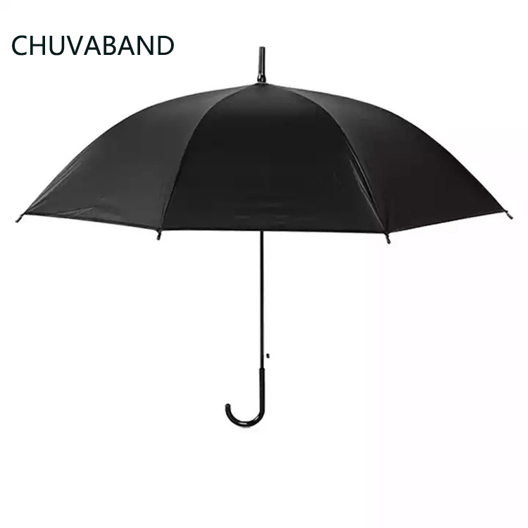 CHUVABAND 21 Inch 8K Plastic Handle Straight Umbrellas With Pvc Cover Transparent Dome Custom Printed Logo Cheap Clear Umbrella