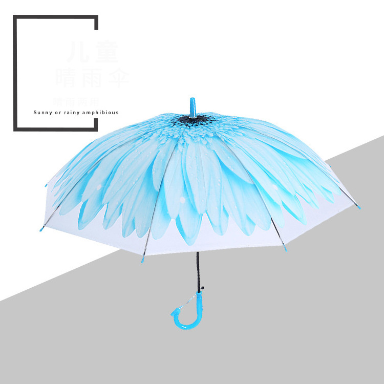 CHUVABAND 18Inch 8k Clear Umbrella Dome Transparent Wholesale Princess Umbrella Parasol Flower Sakura Kid Umbrella For Girl