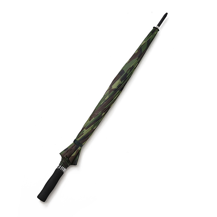 CHUVABAND 30 Inch 16 Bone 75 CM Straight Advertising Big Size Outdoor Camo Golf Umbrella Camouflage Umbrella