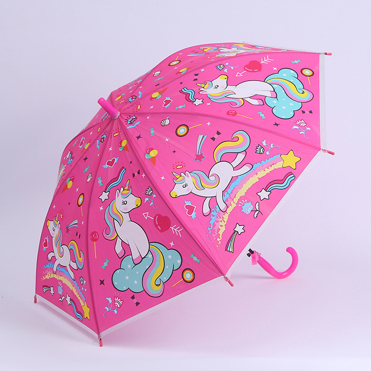 CHUVABAND 19 Inch 8 K 50 CM Cartoon Kids Umbrellas Eva Transparent Umbrella With Full Printing Cartoon Design Kids Umbrellas