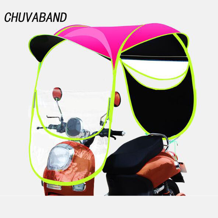 CHUVABAND Wholesale motorcycle umbrella cover bike umbrella waterproof windproof sunshade electric scooter umbrella for rain