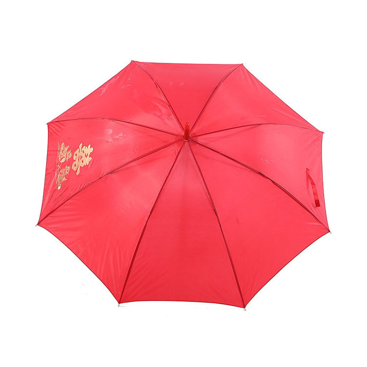 CHUVABAND Wholesale bridal umbrellas Cheap Customized Logo Printing Promotional Straight wedding red vintage wedding Umbrella