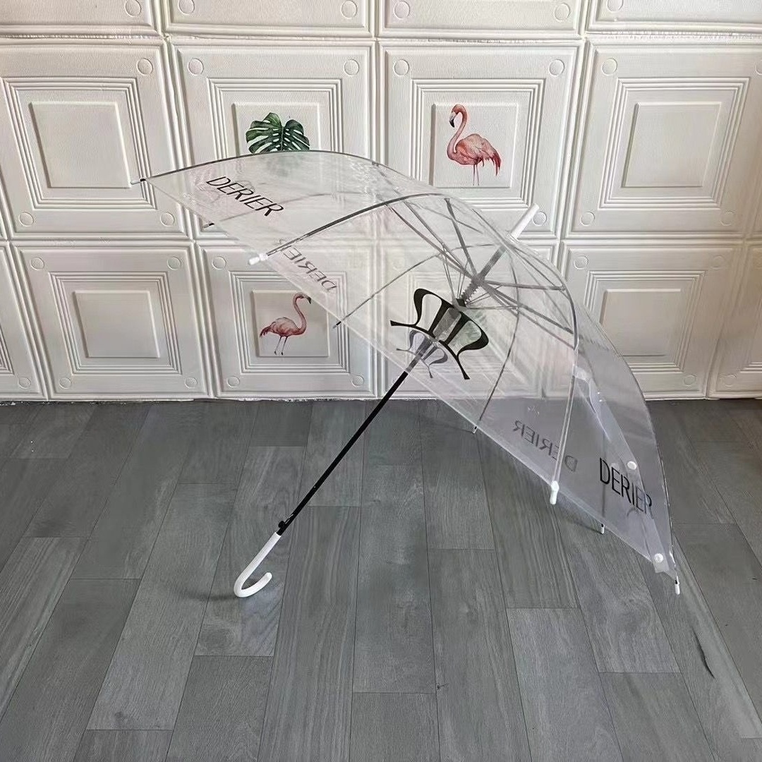 New design straight golf style Promotion Transparent Princess clear umbrella