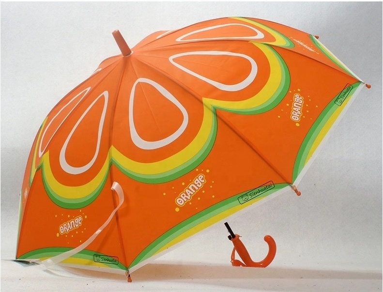 new design parapluies transparents enfants child umbrella kid cartoon fruits printing umbrella sombrilla