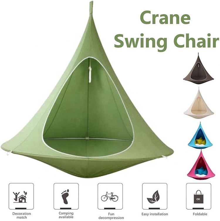 Butterfly Double Hanging Chair Hammock Crane Swing Chair Outdoor Camping Shading Tent Swing nest